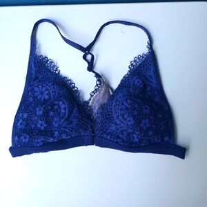 Victoria's Secret Blue Lace Wireless Bra